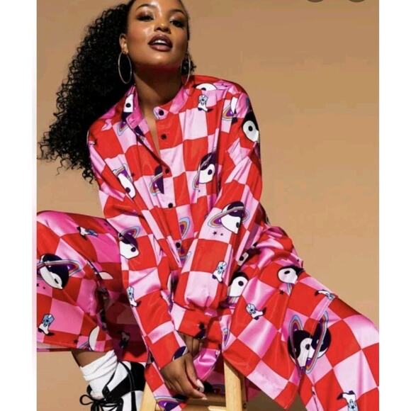 DRESSED IN LALA Satin Playsuit in Cosmic Cowgirl Set Size XS - Picture 2 of 11